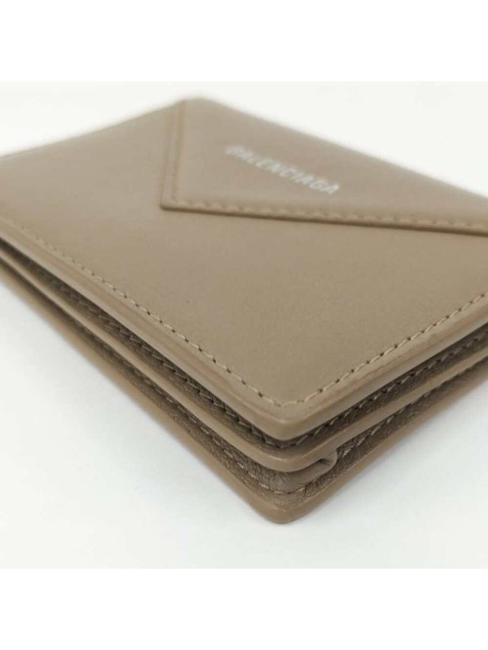 Balenciaga Card Case Leather Beige - Picture 4 of 8